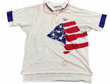 Vintage 90s Reebok Polo Men's Size L White Short Sleeve USA 100 Cotton READ 