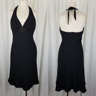 Jones New York Allure Black Swing Formal Cocktail Prom Dress Womens 6 NWT $124