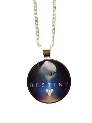 Destiny Video Game Logo Glass Dome Pendant W/ 20'' Chain