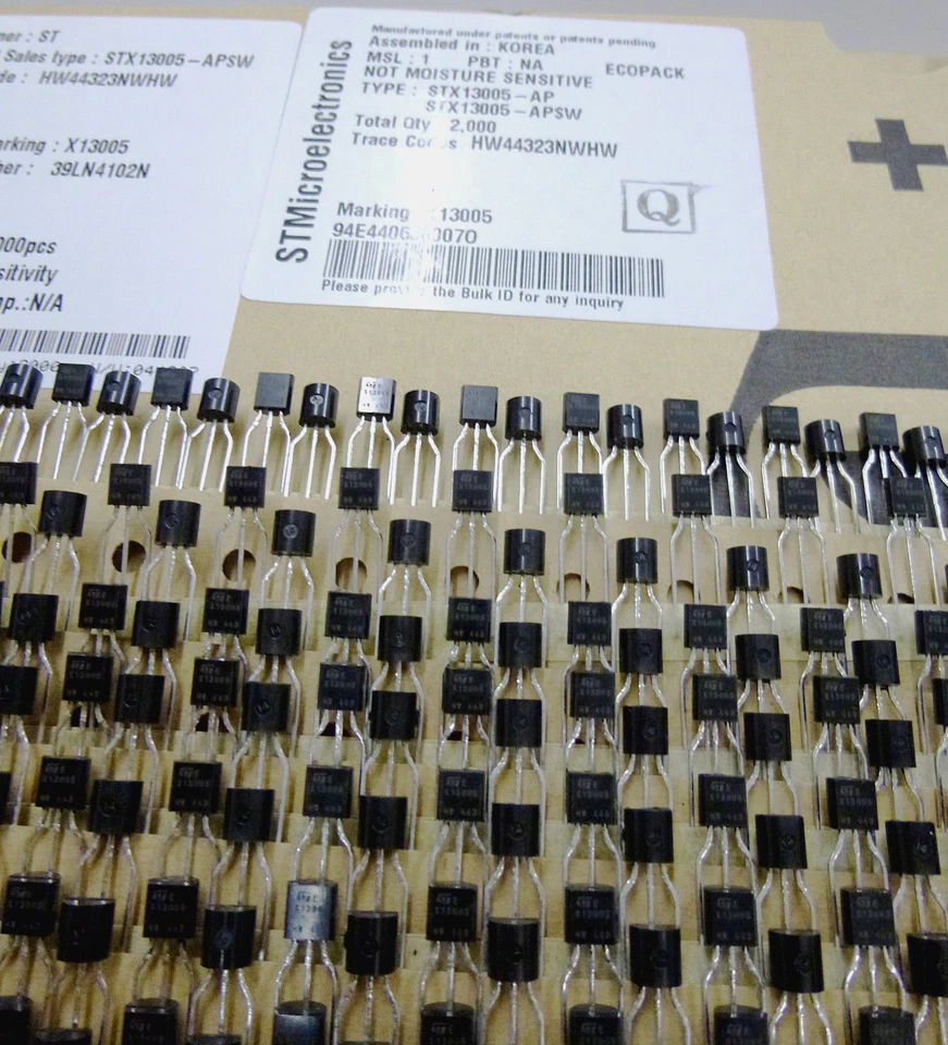 2000 Stück STX13005 | POWER TRANSISTOR | 3A | = MJE13005 in TO-92 13003 13001 - Bild 4 von 4