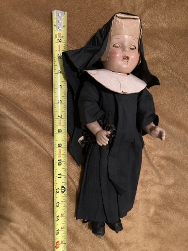 Antique / Vintage Composite Nun Doll - 15” - Picture 12 of 12