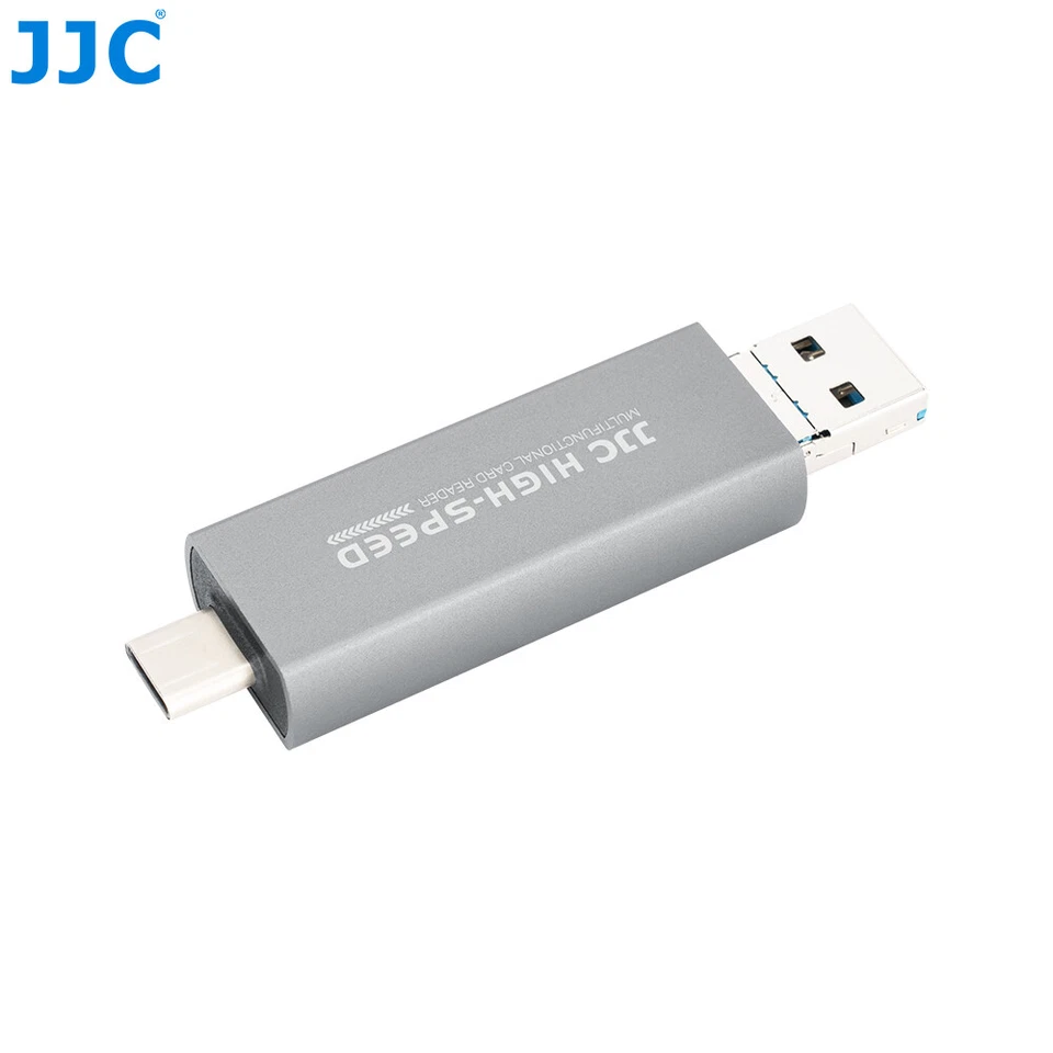JJC CR-UCL1 GRAY Card Reader for USB and all phones for SD/ microSD cards - Bild 4 von 4