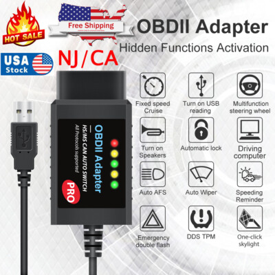 FOscan Pro Car Scan Tool ELM327 Code Reader USB V1.5 For Ford Mazda Lincoln NJ