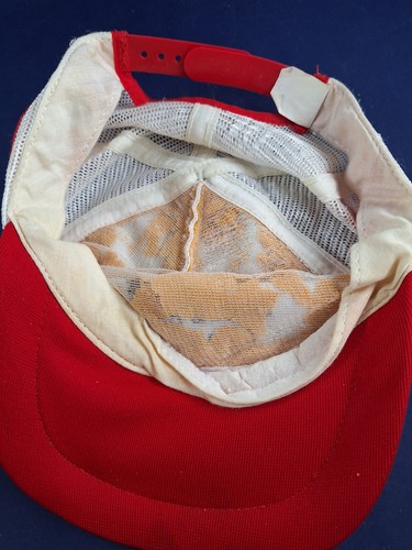 Cappello snapback camionista vintage GOOSE'S NITE CLUB 3 strisce laterali DISTRESSATO *2FB - Foto 5 di 6