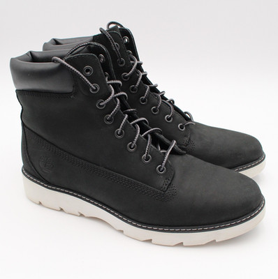 Timberland Keely Field 6 Inch Womens Size 7 Black Nubuck Ankle Boots Shoes