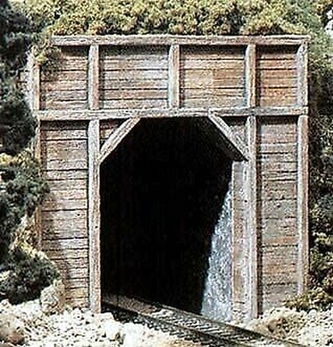 Woodland Scenics 1254 HO Scale Single-Track Tunnel Portal (Hydrocal) Timber