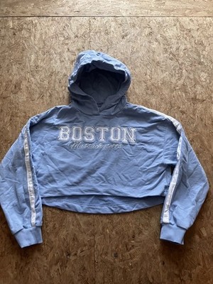 C&A Croptop Hoody Hellblau Mit Aufdruck Gr. 152 