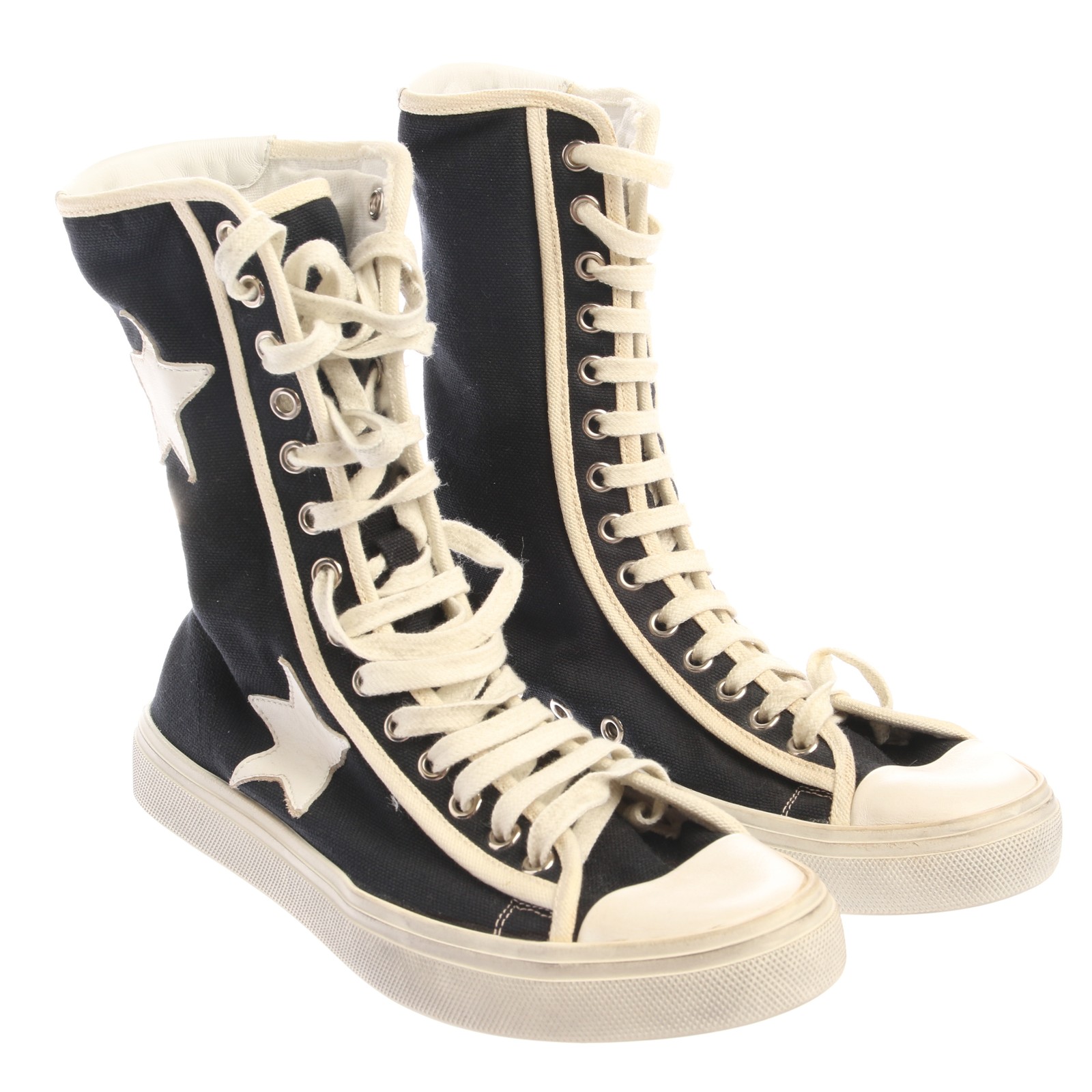 Sneakers alte Saint Laurent blu bianco 36 euro nuove