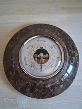 Vintage Cornish Serpentine Weathermaster Wall Barometer