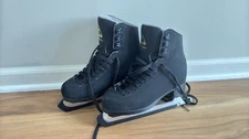 Jackson Freestyle 2193 Boy's Skates - Size 1W, Black, Fair Condition