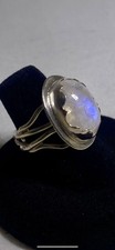 Moonstone Sterling Silver .925 Ring Size 6.25 Artist Handmade
