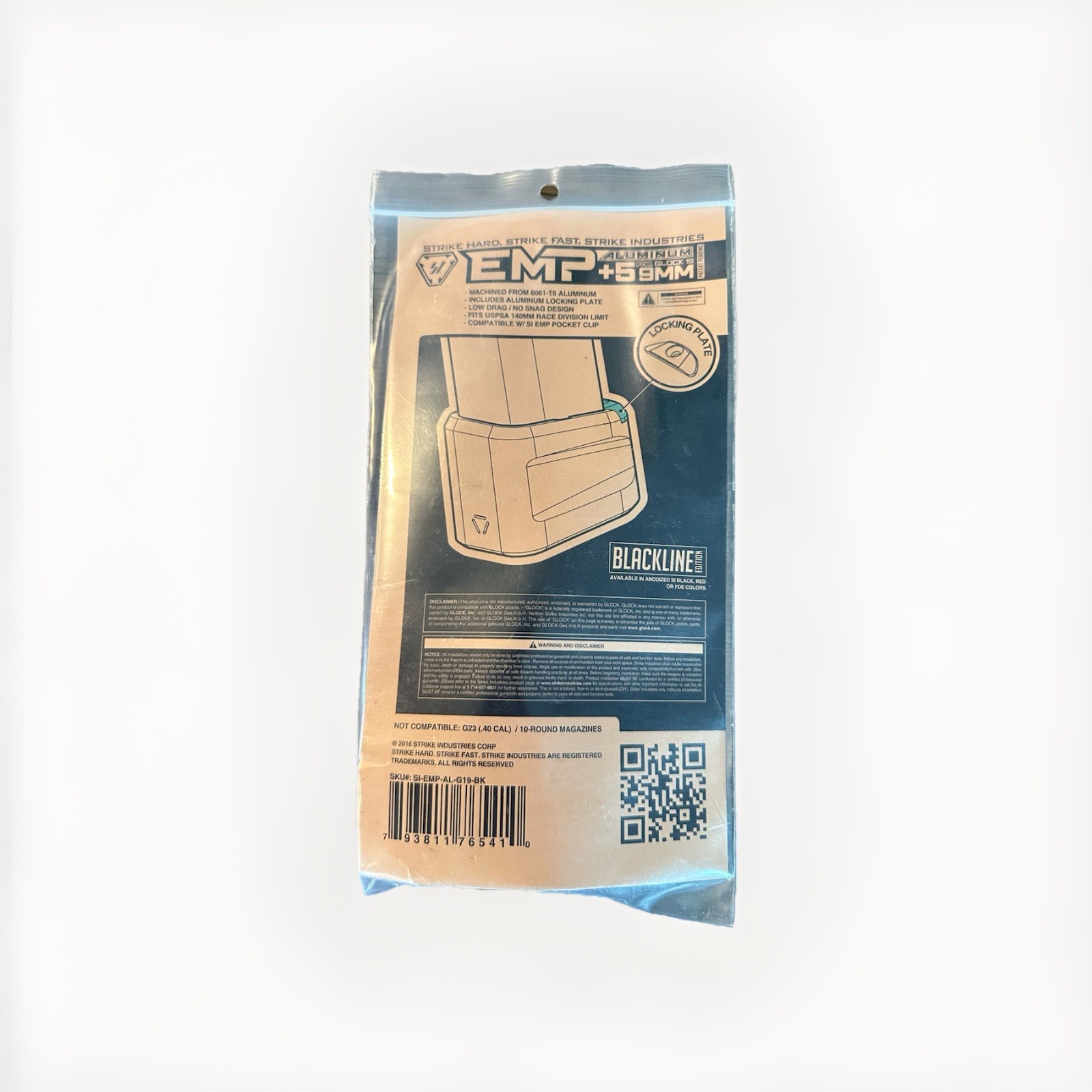 Strike Industries Enhanced Magazine Plate For 5 Rounds Glock 19