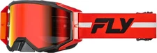 Fly Racing Zone Pro Goggle Red/Black/Grey with Red Mirror/Smoke Lens 37-51919