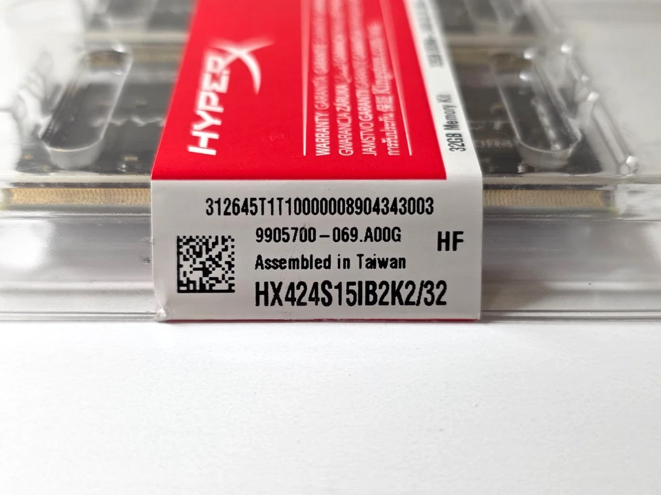 Kingston HyperX 32GB (2x16GB) SoDIMM DDR4-2400 1Rx8 CL15 Memory HX424S15IB2K2/32 - Image 4 of 4