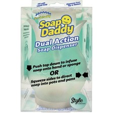 Scrub Daddy Soap Daddy Refillable Dish Soap Dispenser Clear BPA Free Kitchen