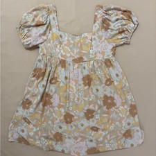 NWT André by Unit Women's Floral Print Babydoll Mini Dress Size Large