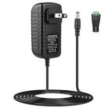 12V Power Supply, 110V AC to 12V 1A DC Power Supply, Wall Plug Transformer wi...