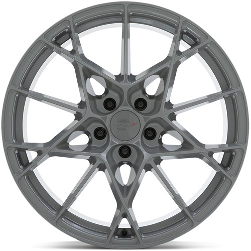 (Set of 4) Staggered-TSW Sector 20" 5x112 20mm Battleship Gray Wheels Rims - Picture 5 of 10