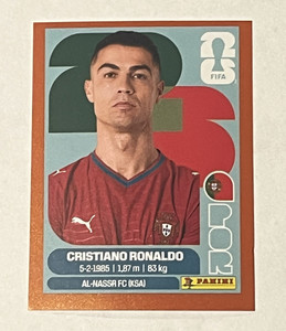Panini FIFA World Cup 2026 Cristiano Ronaldo POR 15  Sticker  - Orange Border