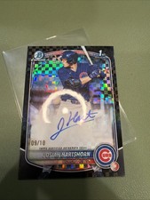 2025 Bowman Chrome Josiah Hartshorn Black Geometric Auto /10