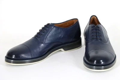 HUGO BOSS Schuhe, Mod. Rebel_Oxfr_ltfs, Gr. 44 / UK 10, Made in Italy, Navy - Bild 1 von 4