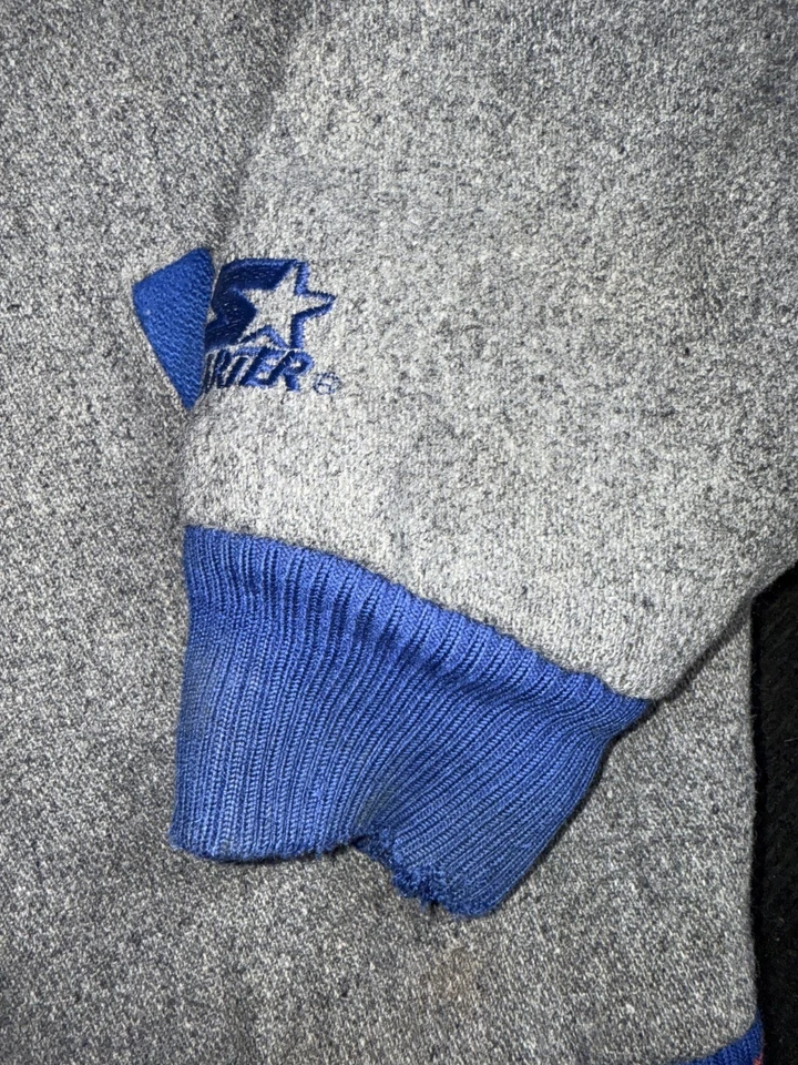 New York Knicks Vintage Starter Jacket Retro Nba Rare NYK Brunson Melo Ewing L - Image 4 of 4