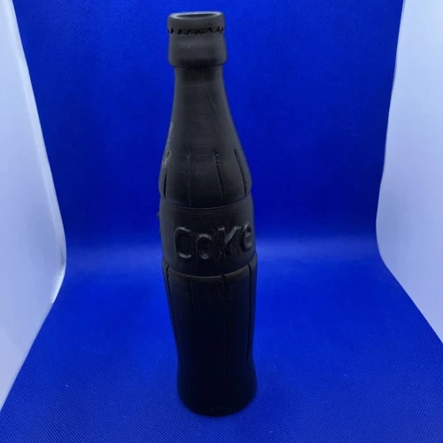 Vintage carved wood coca cola bottle 9 1/2 inches tall