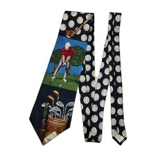 Tabasco 100% Silk USA Made Golf Golfer Club Men's Tie