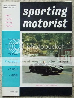 SPORTING MOTORIST Magazine Feb 1960 MGA Twin Cam MERCEDES 220SE USA Grand Prix
