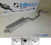 Imasaf Auspuff Mitteltopf + Anbauteile für Opel / Fiat Croma + Vectra C + GTS