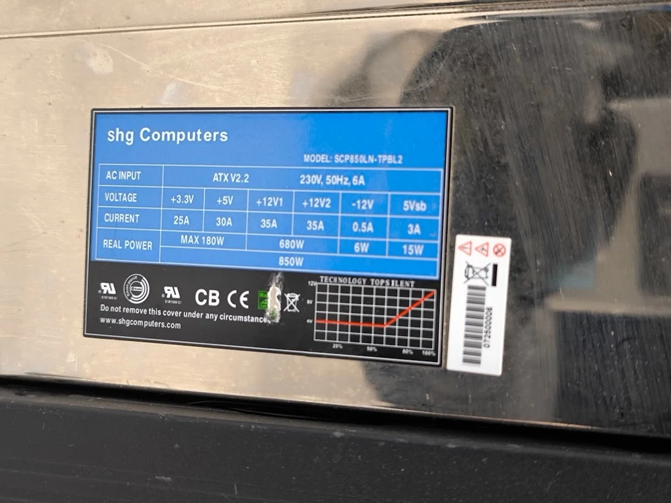 Lot De 4 Alimentations - Hantol, SHG, CORSAIR CX600, TX650 - Pour Pièces - Photo 3/4