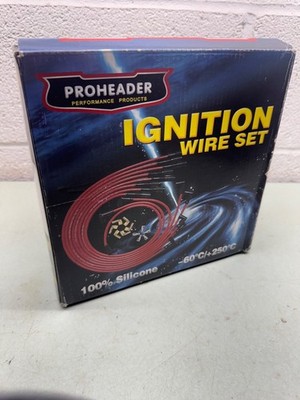 PROHEADER 9.5 mm Black 90 Degree Distributor Sparkpiug Wires for Chevy BBC SBC +