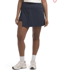 NWT Juicy Couture Navy Blueprint Skort with biker shorts Rhinestones, M