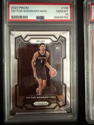 2023-24 Panini Prizm Victor Wembanyama Rookie #136 Spurs PSA 10 Basketball