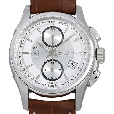 Hamilton H326160 Jazzmaster Chronograph Automatic Watch Timepiece Leather