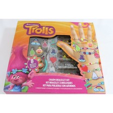 Fashion Angels DreamWorks Trolls Charm Bracelet Kit Makes 8 Bracelets Poppy DIY
