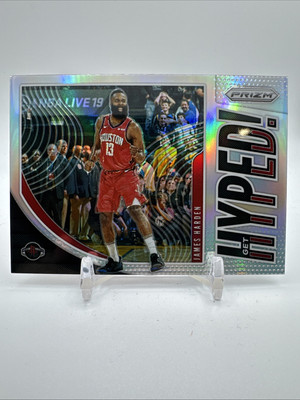 2019 Panini Prizm Get Hyped Prizm Silver #5 James Harden