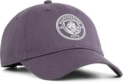 Puma Embroidered Manchester City Essential Snapback Hat - Grey - One Size