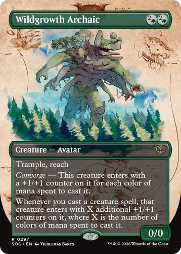 Foil Wildgrowth Archaic (Borderless) - 297 - NM - Secrets of