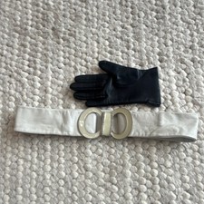 Vintage Women's White Wide Fashion Belt Metal Buckle Solid Pattern