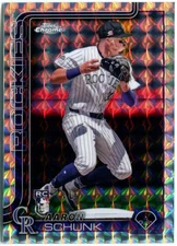 AARON SCHUNK 2025 Topps Chrome GEOMETRIC REFRACTOR RC Rookie #238