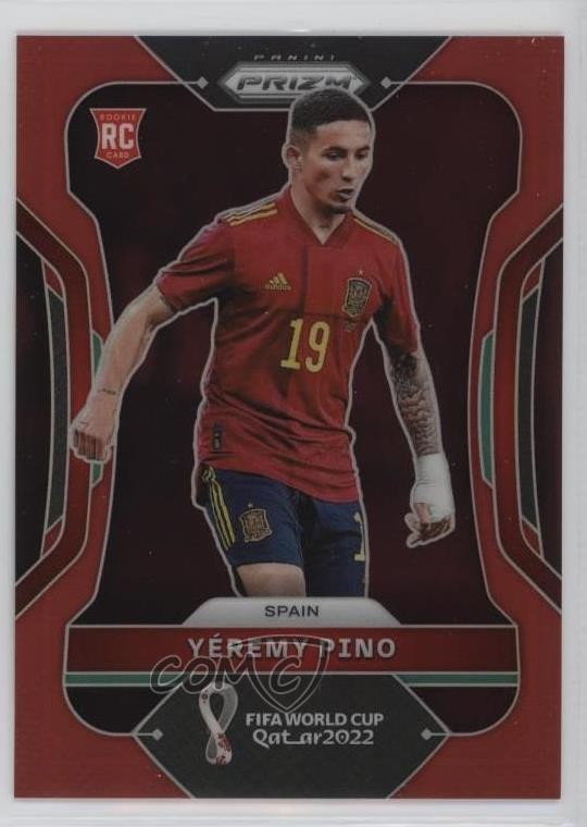 2022 Panini Prizm World Cup Qatar Red Prizm 23/399 Yeremy Pino #229 14md