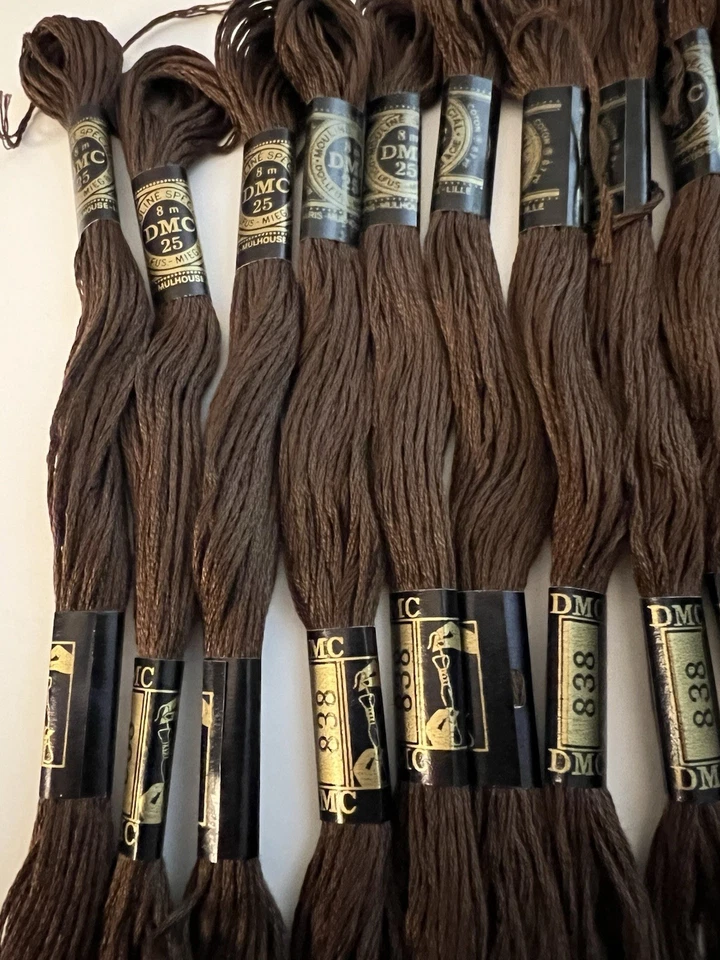 DMC EmbroideryFloss COLOR # 838 Very Dark Beige Brown ~ lot Of 27 - Image 2 of 4