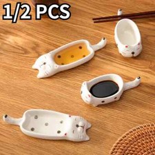 1/2 Pieza Vajilla de Cocina Lindo Animal Forma de Gato Salsa de Soja Vinagre Snack Plato Nuevo