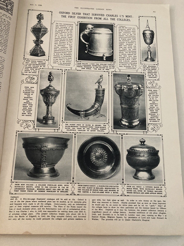 THE ILLUSTRATED LONDON NEWS November 3, 1928 The GRAF ZEPPELIN Egyptian Jewelry - Picture 4 of 11