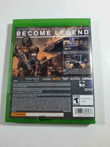 Destiny Microsoft Xbox One Video Game Activison - Picture 2 of 3