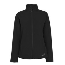 Gelert Womens Softshell Full Zipped High Neck Jacket Ladies Black