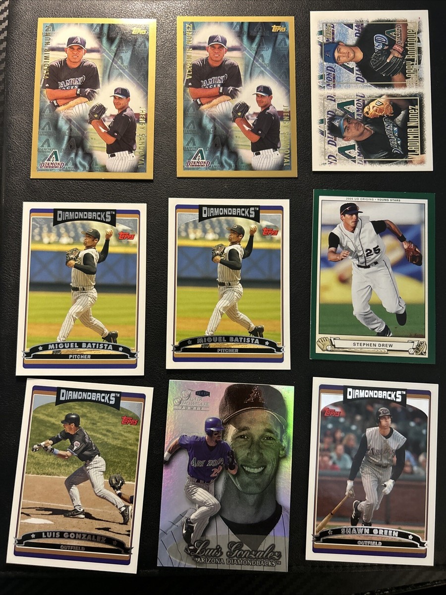 Arizona Diamondbacks Baseball Card Lot of 43 Luis Gonzalez/Lee