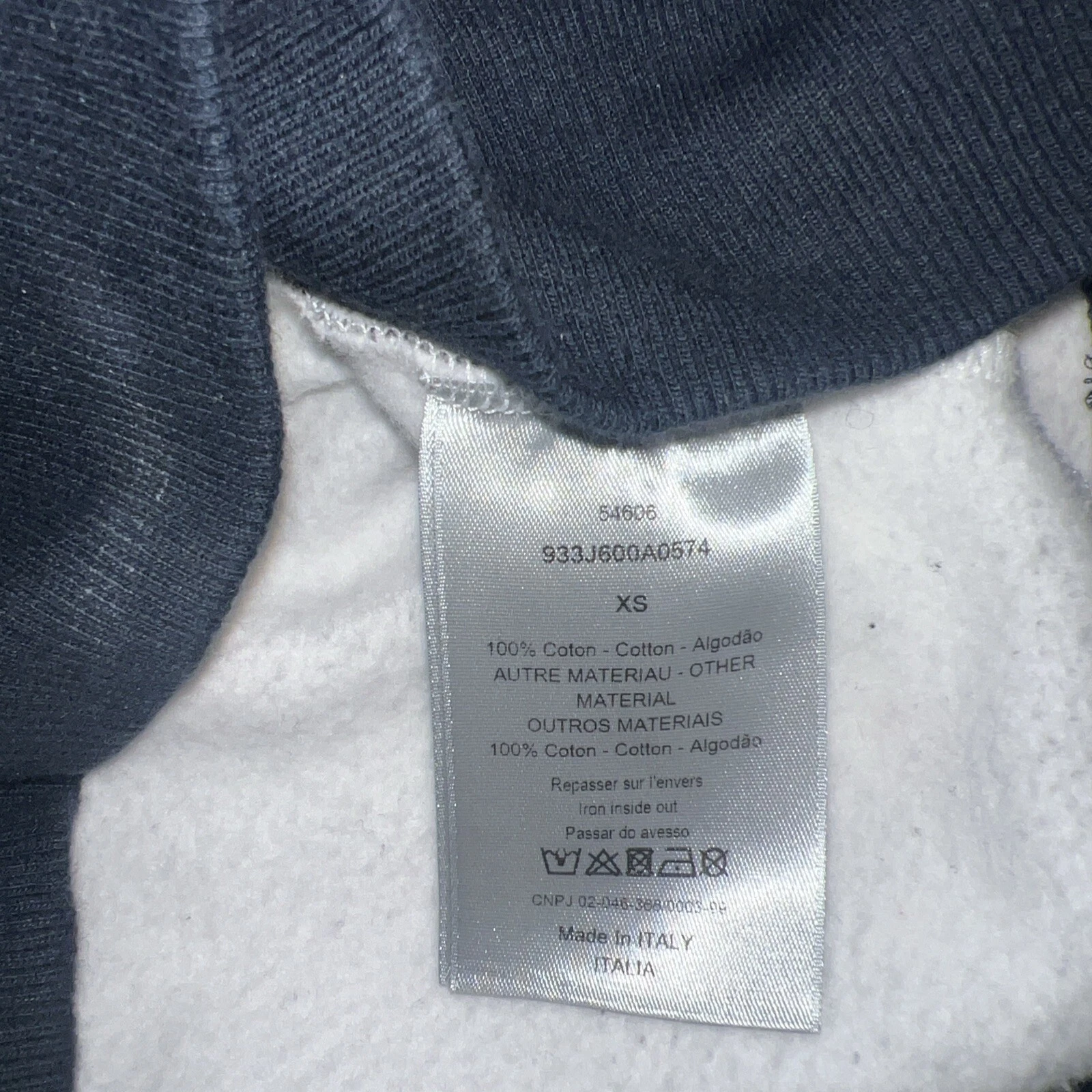 Felpa con cappuccio Christian DIOR x Sorayama stampa grafica Giappone taglia XS SPEDIZIONE GRATUITA