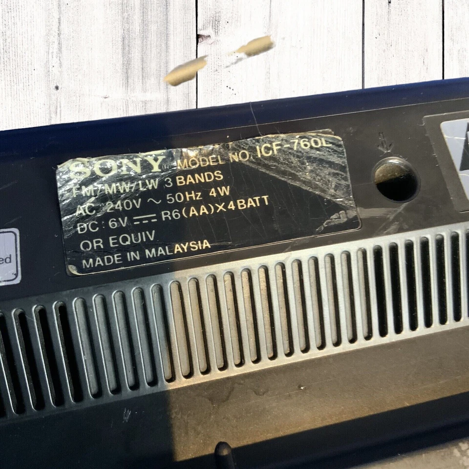 Sony ICF-760L 3 Band tragbares Radio funktionstüchtig - Bild 4 von 4